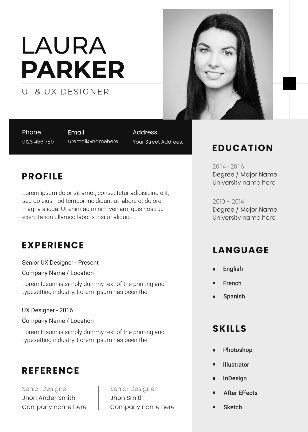 Resume sample 6
